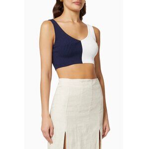 STAUD Hana Top in Ribbed Knit M